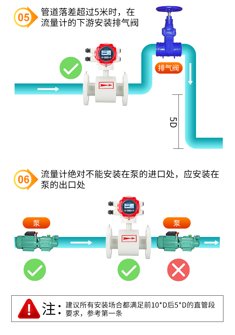 電磁流量計(jì)安裝